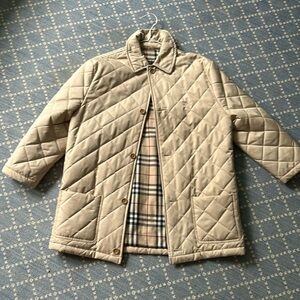 Burberry kids khaki quilted 152 cm jacket age 12/13